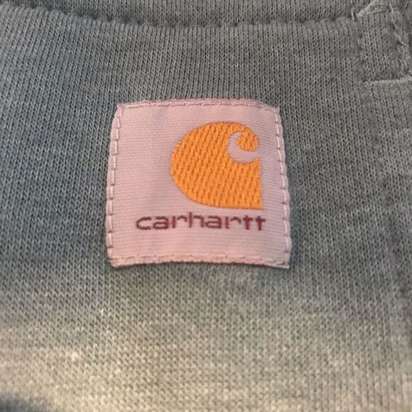 Carhartt Relaxed Fit Lightweight Sweatshirt Women's Size Small (4-6) Teal Green - Picture 6 of 9